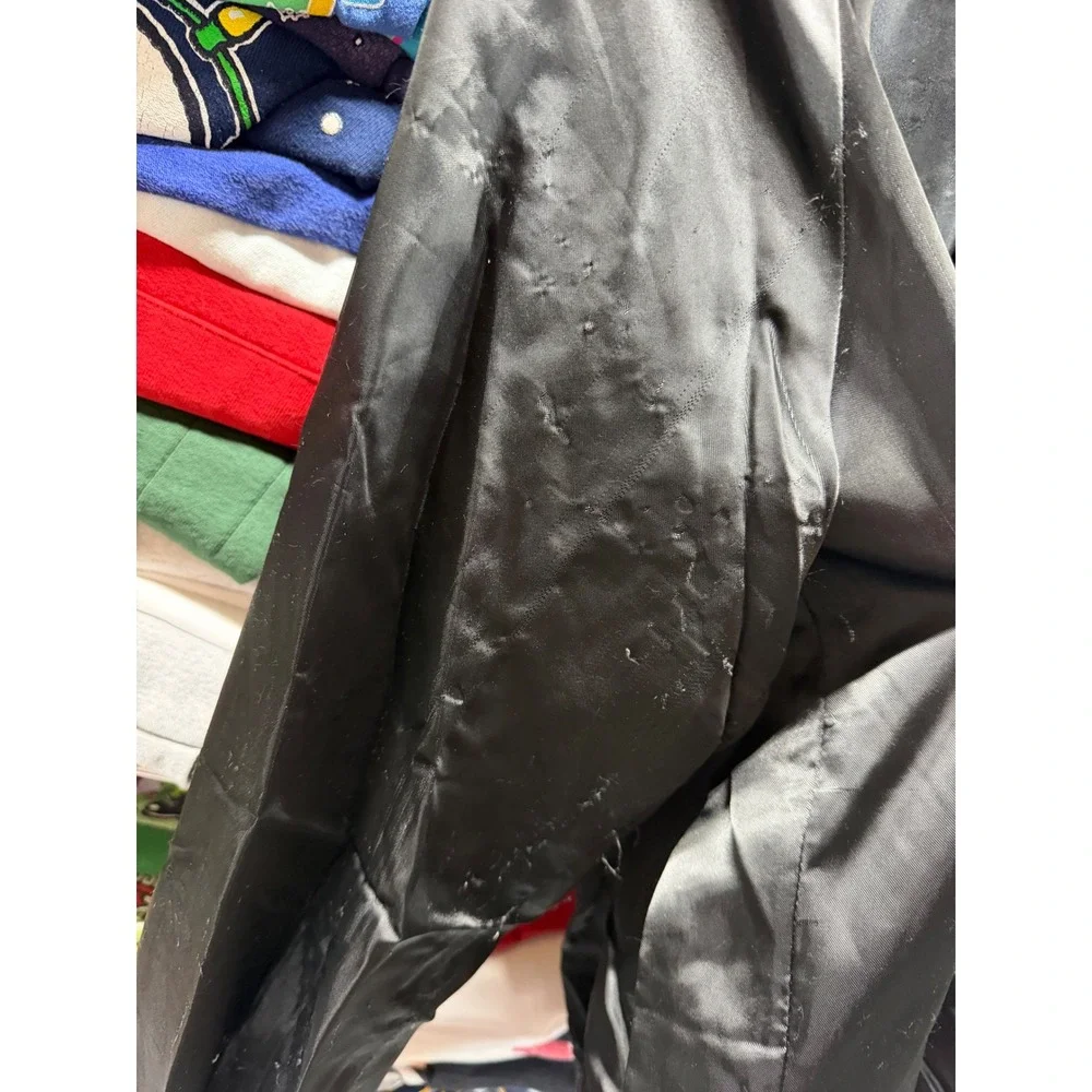 Vintage Oklahoma State University OSU Cowboys Satin Bomber Jacket Black Mens XL